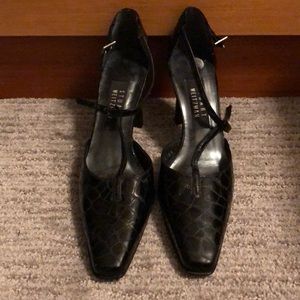 Stuart Weitzman leather t strap heels
